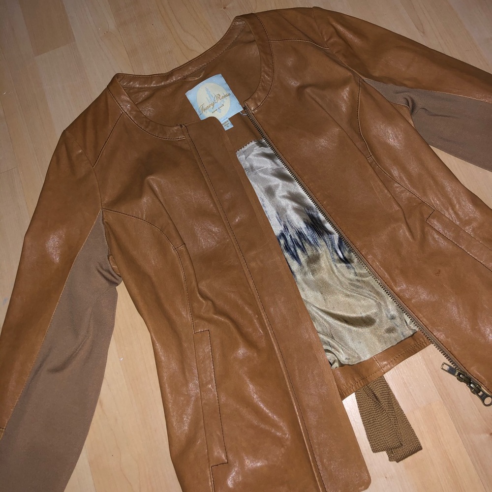 Tracy Reese leather jacket